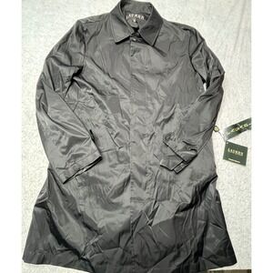 Lauren Ralph‎ Lauren Black Packable Raincoat Womens Medium NWT Travel Jacket